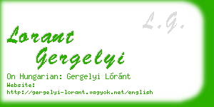 lorant gergelyi business card