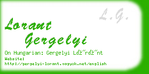 lorant gergelyi business card